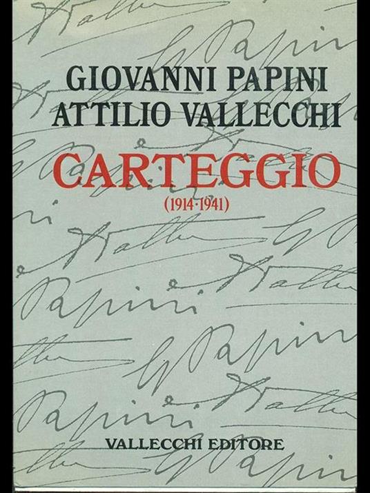 Carteggio 1914-1941 - Giovanni Papini - copertina