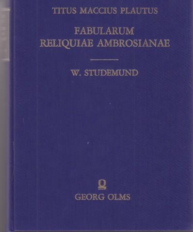 Fabularum Reliquiae Ambrosianae - T. Maccio Plauto - 8