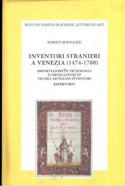 Inventori stranieri a Venezia - Roberto Berveglieri - copertina