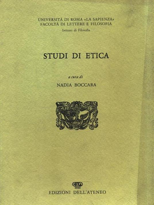 Studi di etica - 5