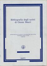 Bibliografia degli scritti di Oreste Macrì