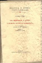 Da Proudhon a Lenin-L'Europa sotto la tormenta-Lettres à Mario Missiroli