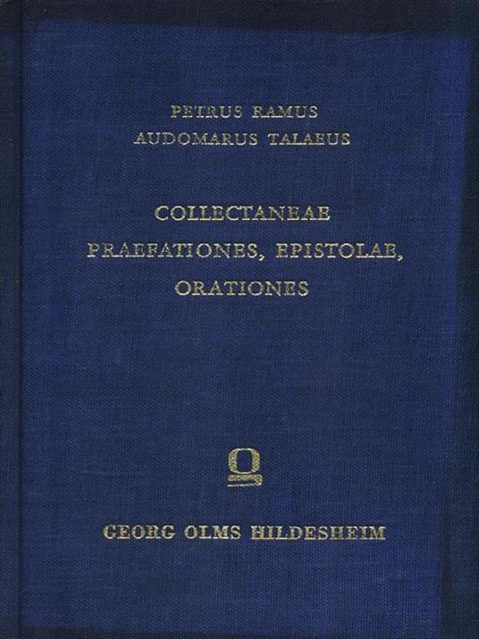 Collectaneae praefationes, epistolae, orationes - copertina