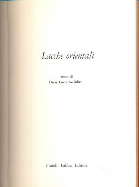 Lacche orientali - Oscar Luzzatto Bilitz - 12