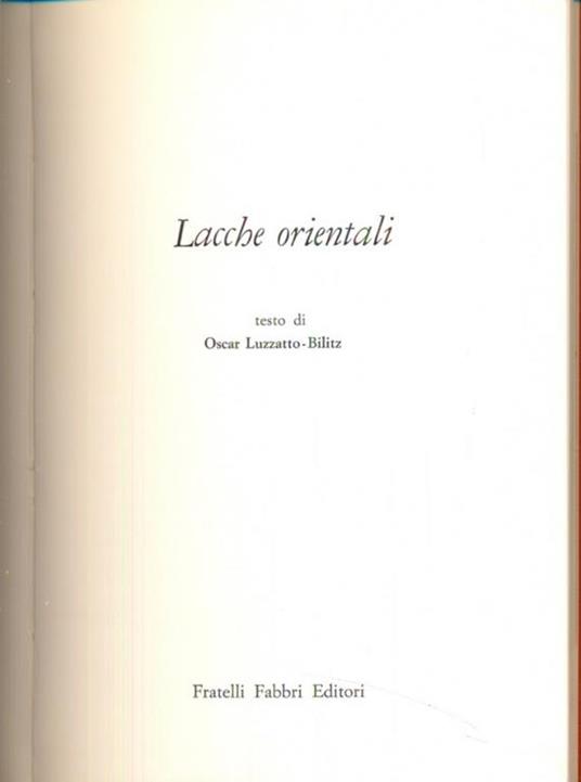 Lacche orientali - Oscar Luzzatto Bilitz - 12