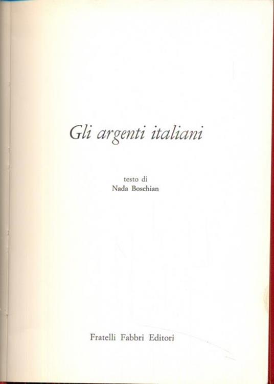 Gli argenti italiani - Nada Boschian - 11