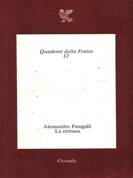 La cronaca - Alessandro Peregalli - copertina