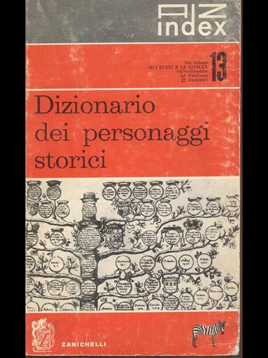 Dizionario dei personaggi storici - copertina