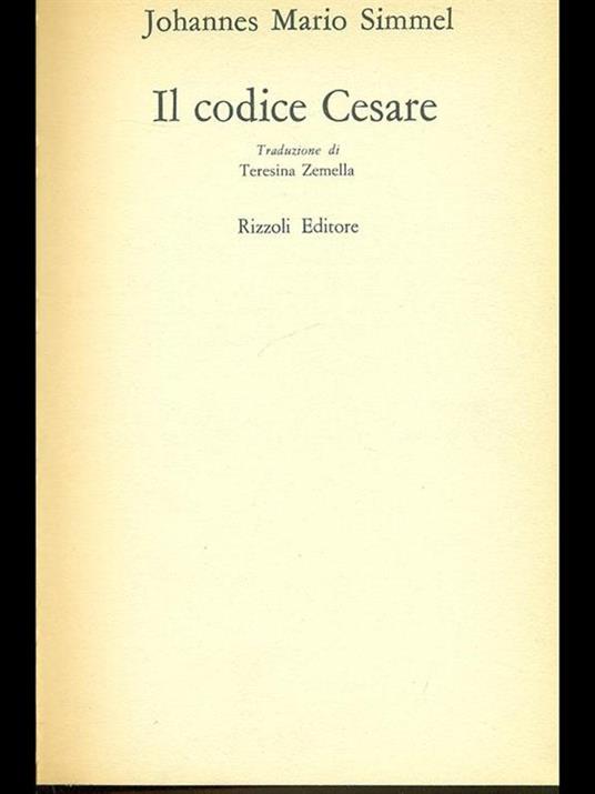 Il codice Cesare - Johannes M. Simmel - 3