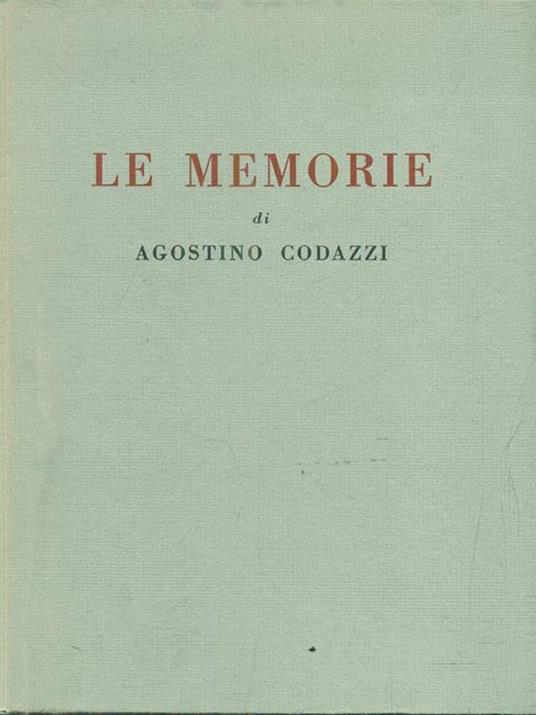 Le memorie - Agostino Codazzi - 2