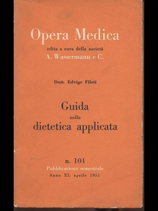 Guida nella dietetica applicata - copertina