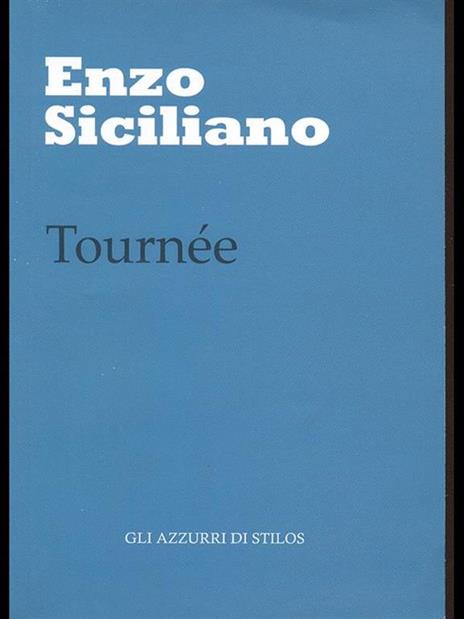 Tournee - Enzo Siciliano - copertina