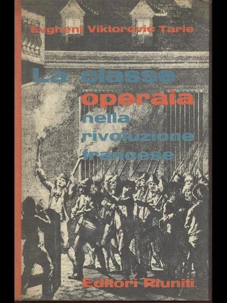 La classe operaia nella rivoluzione francese - copertina