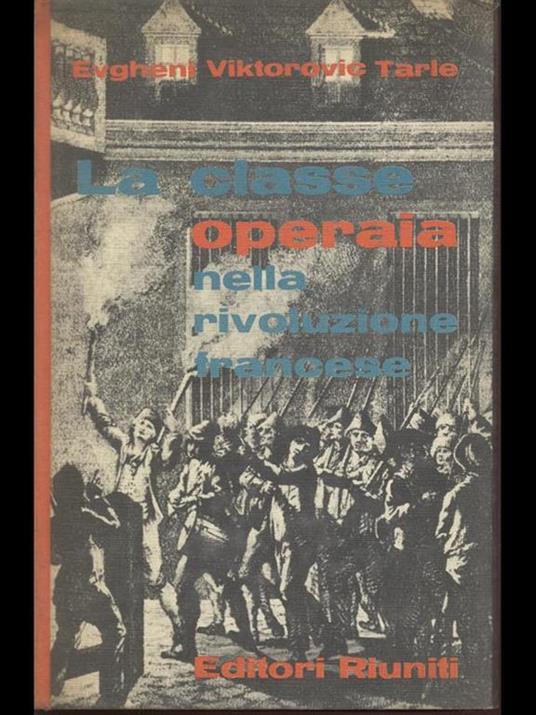 La classe operaia nella rivoluzione francese - copertina