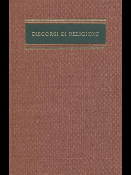 Discorsi di Religione - Giovanni Gentile - copertina