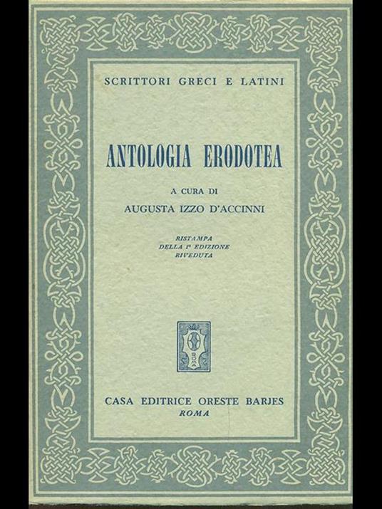 Antologia erodotea - Augusta Izzo D'Accinni - 5