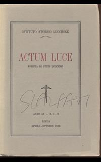 Actum Luce - rivista studi lucchesi anno XV n 1-2 - 5