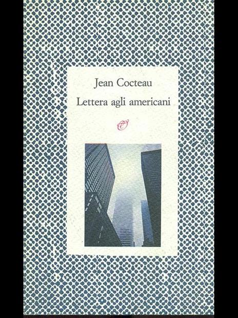 Lettera agli americani - Jean Cocteau - copertina