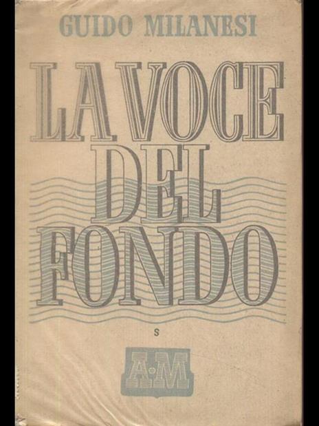 La voce del fondo - Guido Milanesi - copertina