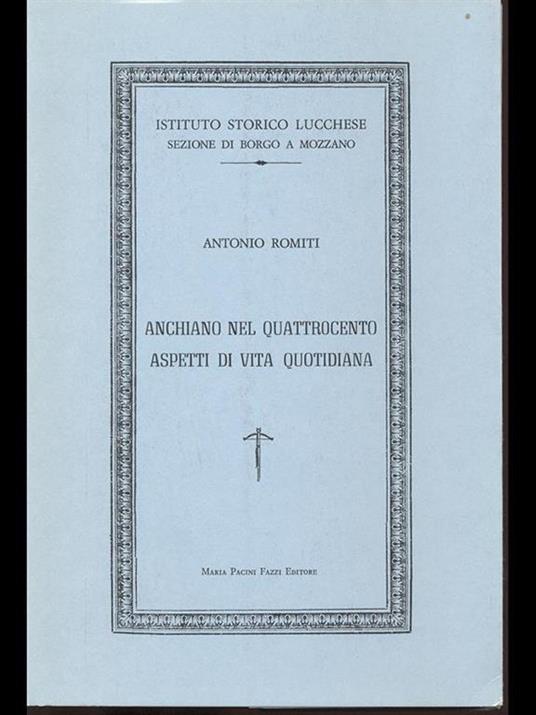 Anchiano nel Quattrocento. aspetti di vita quotidiana - copertina