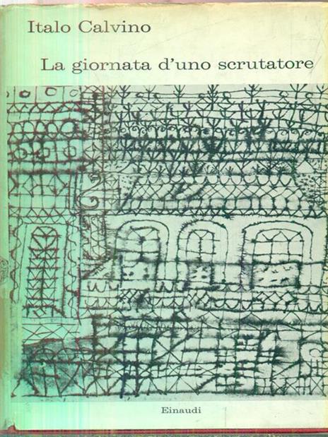 La giornata d'uno scrutatore - Italo Calvino - copertina