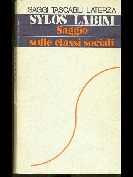 Saggio sulle classi sociali - Paolo Sylos Labini - copertina