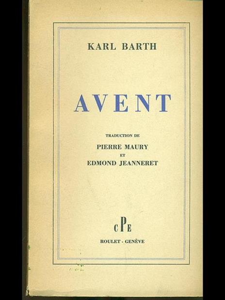 Avent - Karl Barth - 3