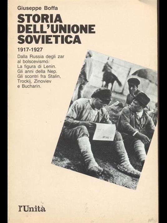 Storia dell'Unione Sovietica 1917-1927 - Giuseppe Boffa - copertina