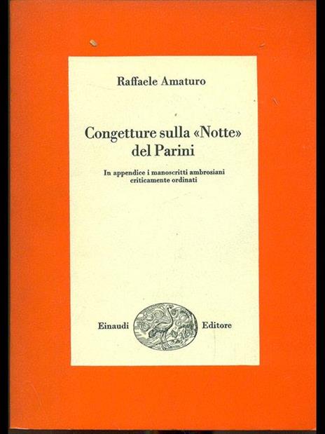 Congetture sulla 'Notte' del Parini - Raffaele Amaturo - 2