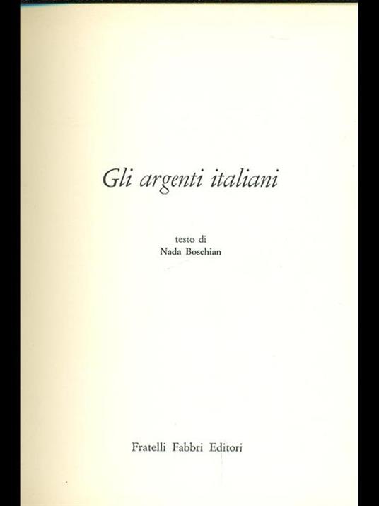 Gli argenti italiani - Nada Boschian - 3