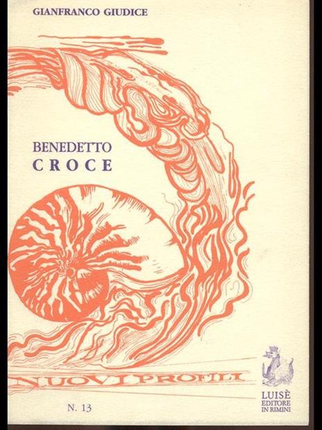 Benedetto Croce - G. E. Giudice - copertina