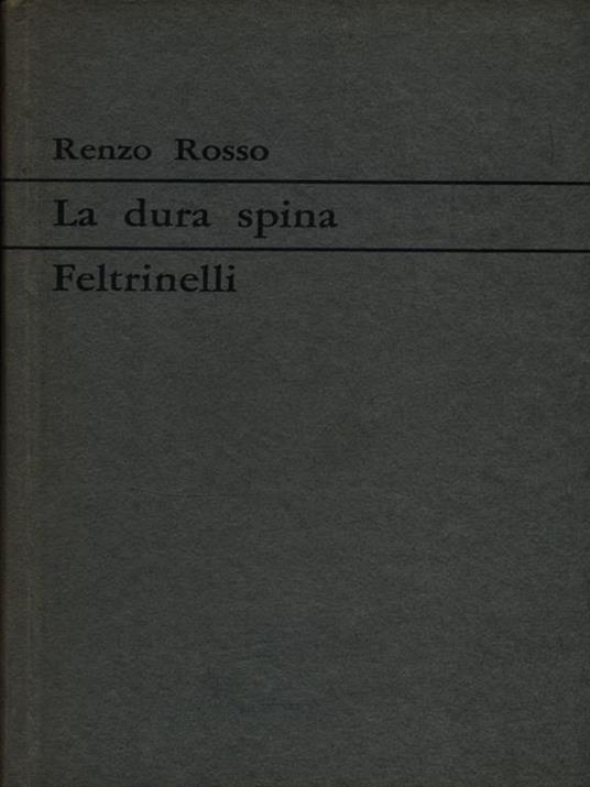 dura spina - Renzo Rosso - copertina