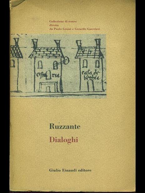 Dialoghi - Ruzante - copertina