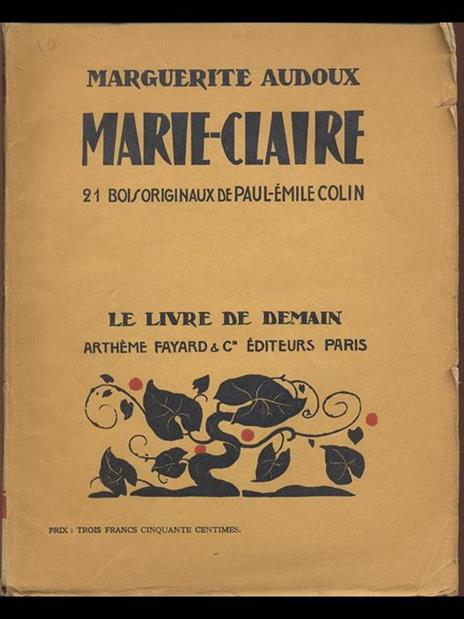 Marie-Claire - Marguerite Audoux - copertina