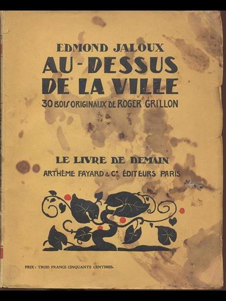 Au. Dessus de la Ville - Edmond Jaloux - copertina