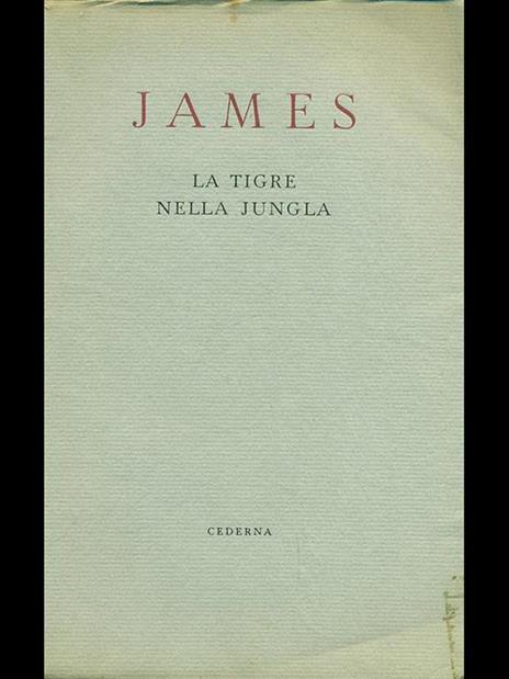 La tigre nella giungla - Henry James - 4