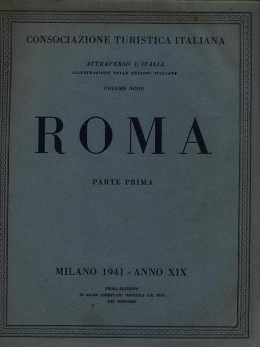 Roma. parte prima - copertina