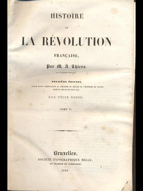 Histoire de la Revolution française - Adolphe Thiers - 11