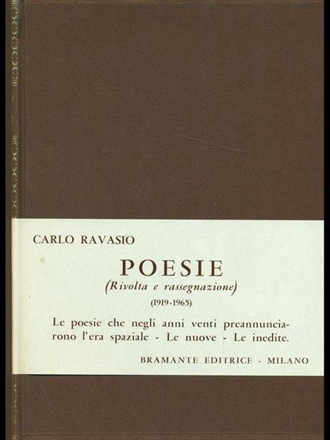 Poesie  - Carlo Ravasio - copertina