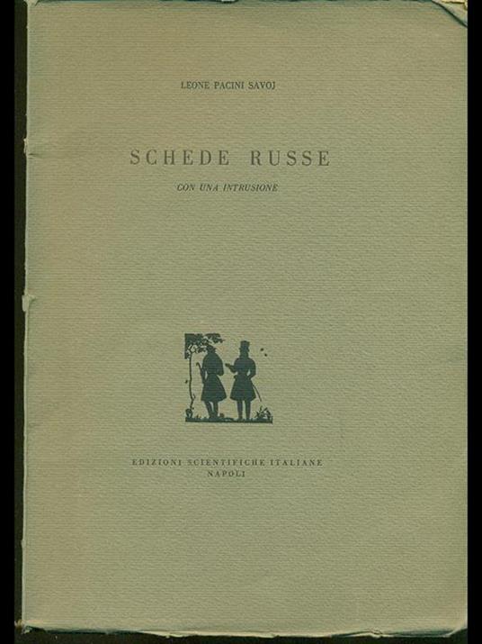 Schede russe - Leone Pacini Savoj - copertina