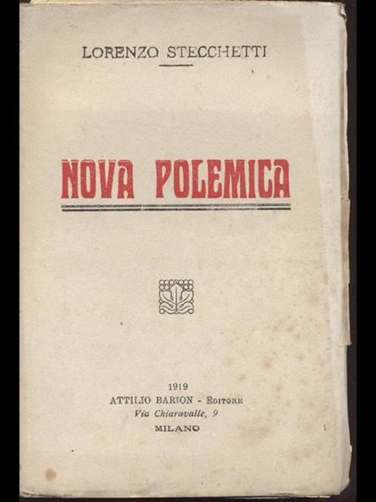 Nova Polemica - Lorenzo Stecchetti - 4