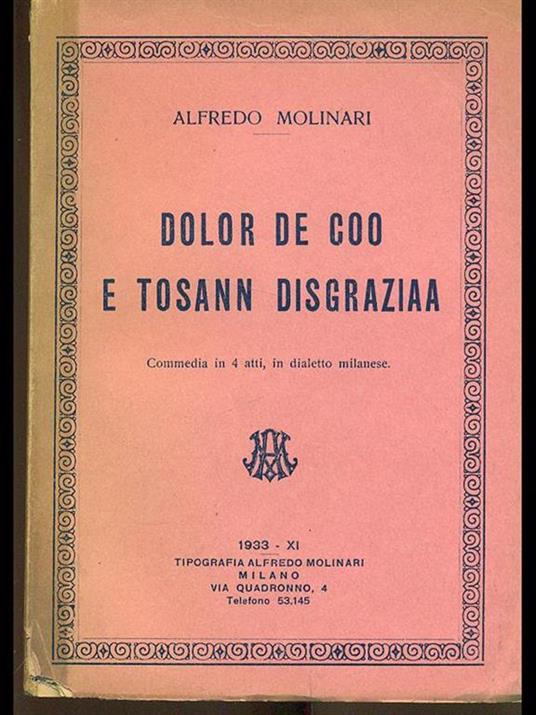 Dolor de coo e tosann disgraziaa - Alfredo Molinari - 5