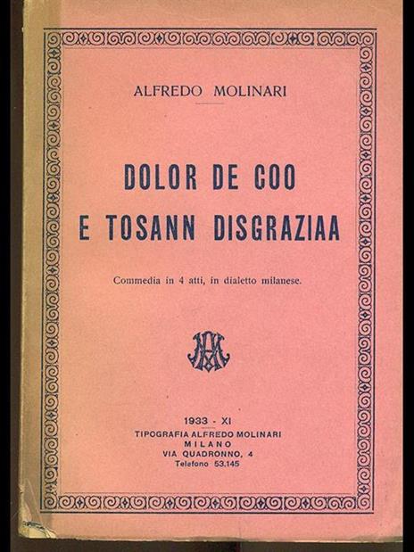 Dolor de coo e tosann disgraziaa - Alfredo Molinari - 9