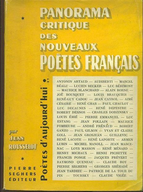 Panorama critique des nouveaux poetes français - Jean Rousselot - 3