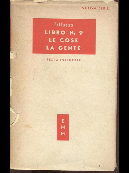 Libro n. 9. Le cosela gente - Trilussa - copertina