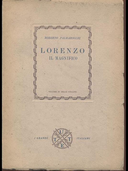 Lorenzo il magnifico - Roberto Palmarocchi - copertina