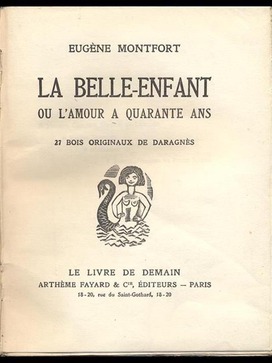 La Belle-enfant ou l'amour a quarante ans - copertina