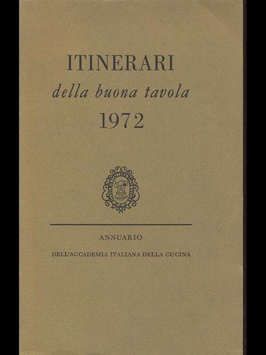 Itinerari della buona tavola 1972 - 7