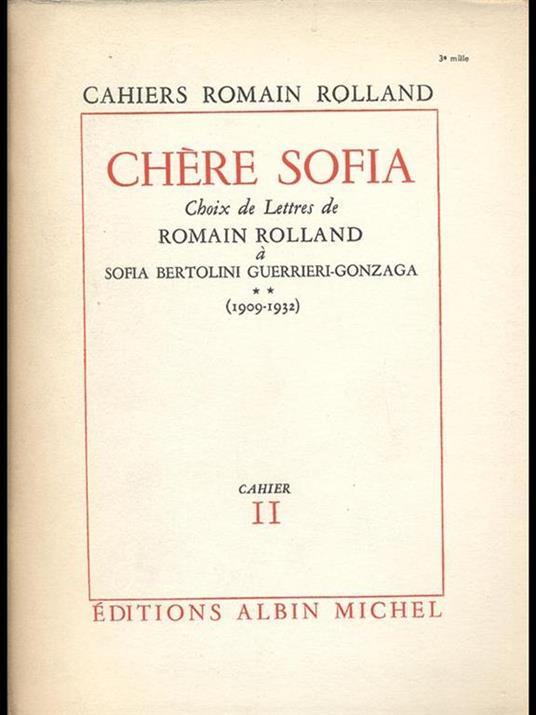 Chere Sofia - Romain Rolland - 2