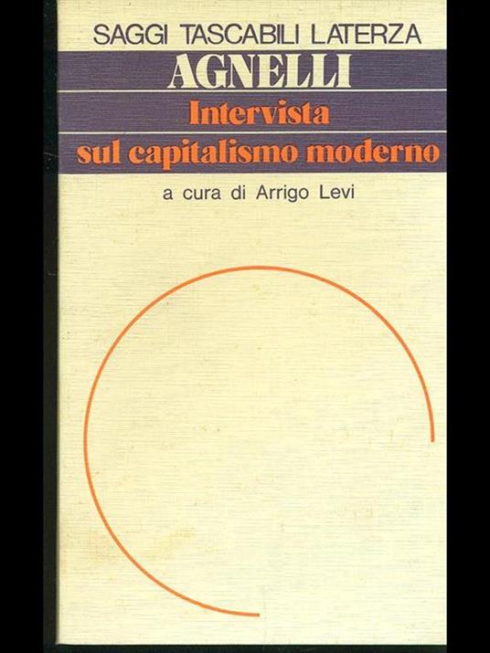 Intervista sul capitalismo moderno - Giovanni Agnelli - copertina